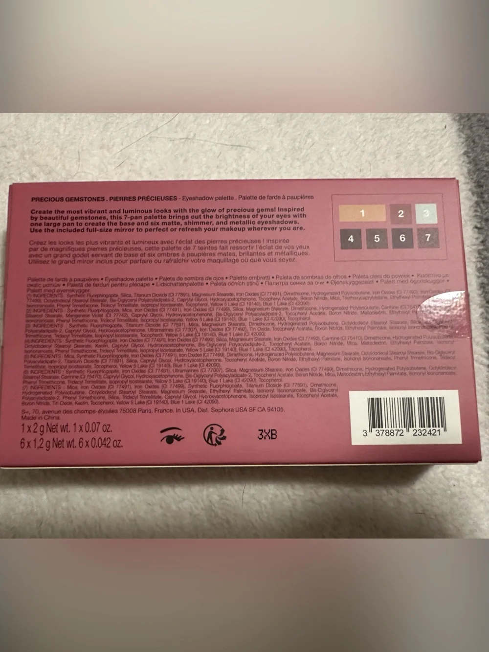 Sephora Precious Gemstones Eyeshadow Palette New Sealed in Box
